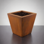 HEFESTO Cubis Corten záhradný kvetináč