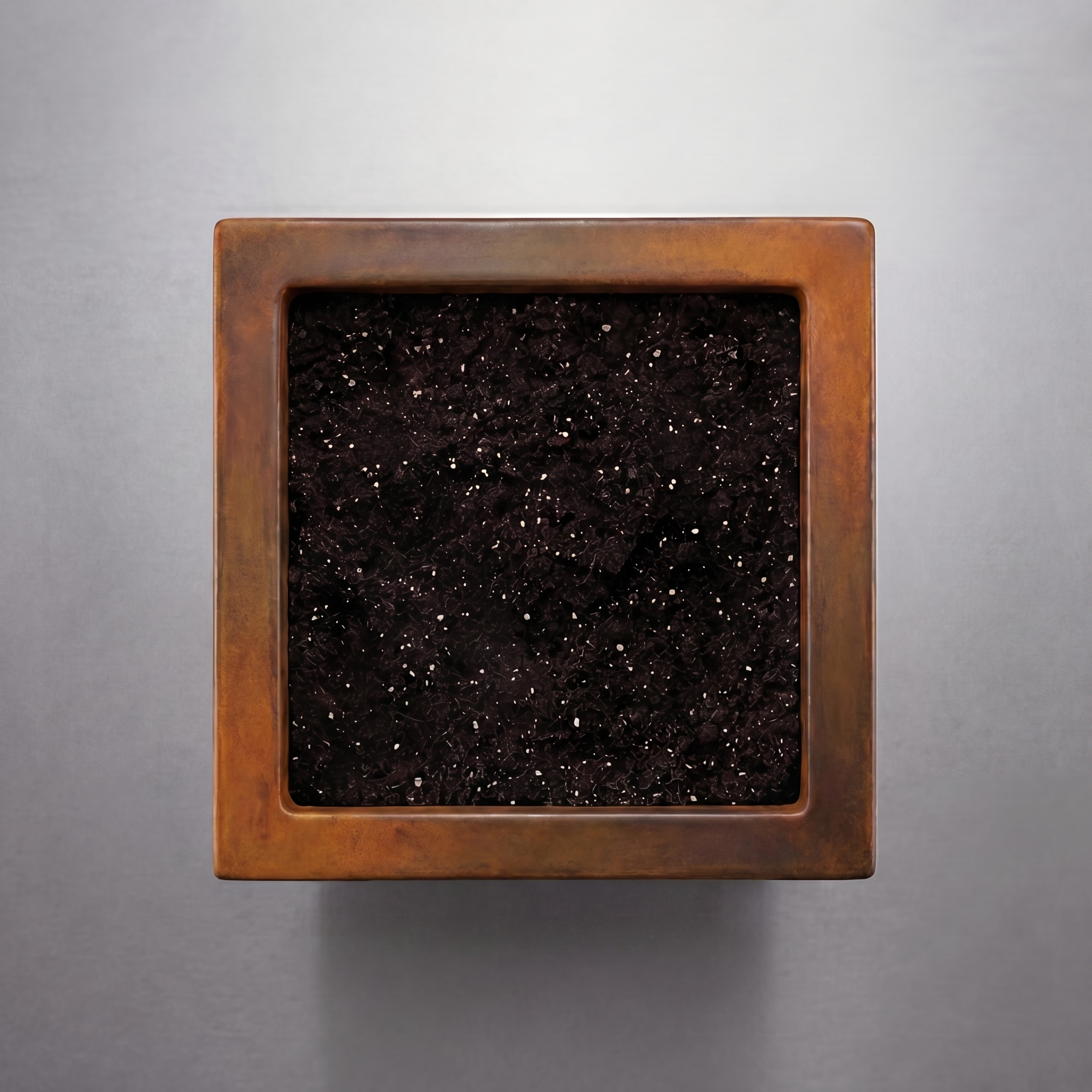 HEFESTO Cubis Corten záhradný kvetináč